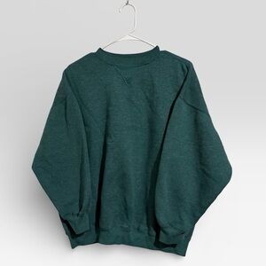 Men's Crewneck Sweater in Forest Green
